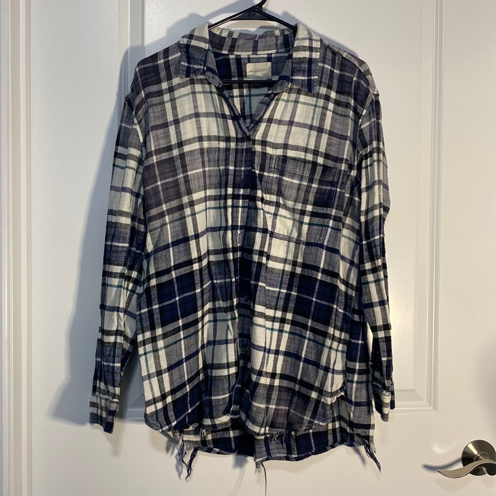 ae distressed flannel